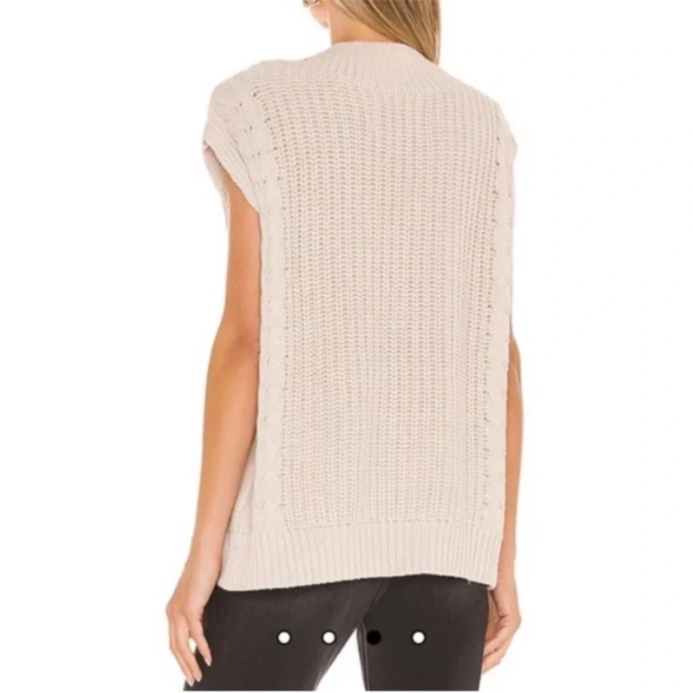 Pistola Revolve Kiran oversized sweater vest in ecru color. Size XS - Picture 4 of 8